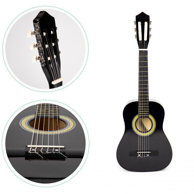 Vaikiška gitara - 6 stygos – ekologiškas medinis žaislas iš ekozaislai.lt