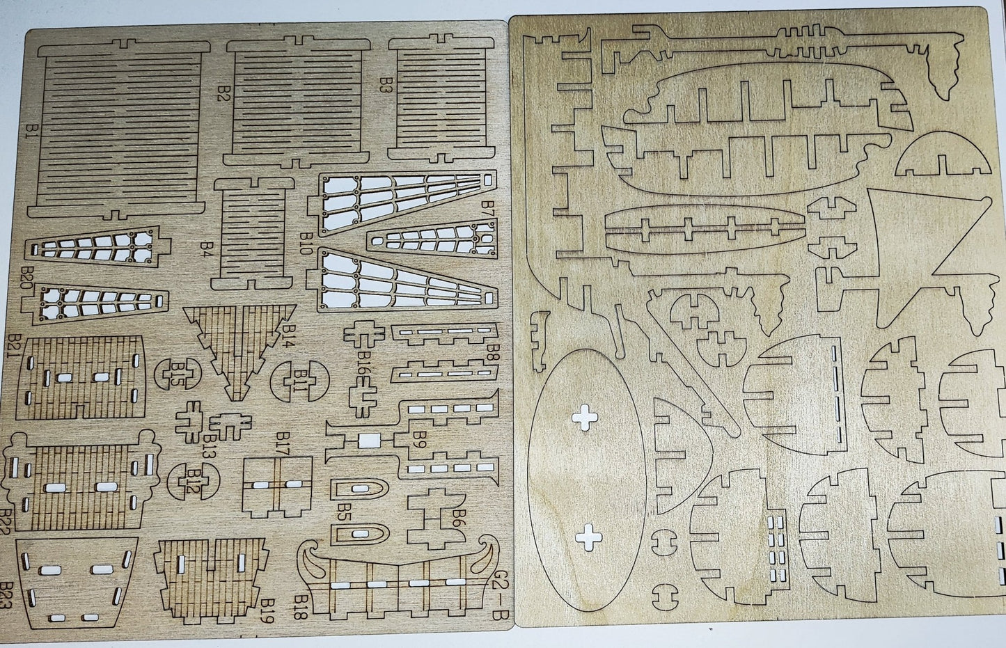 3D laivo dėlionė iš medžio – ekologiškas medinis žaislas iš ekozaislai.lt